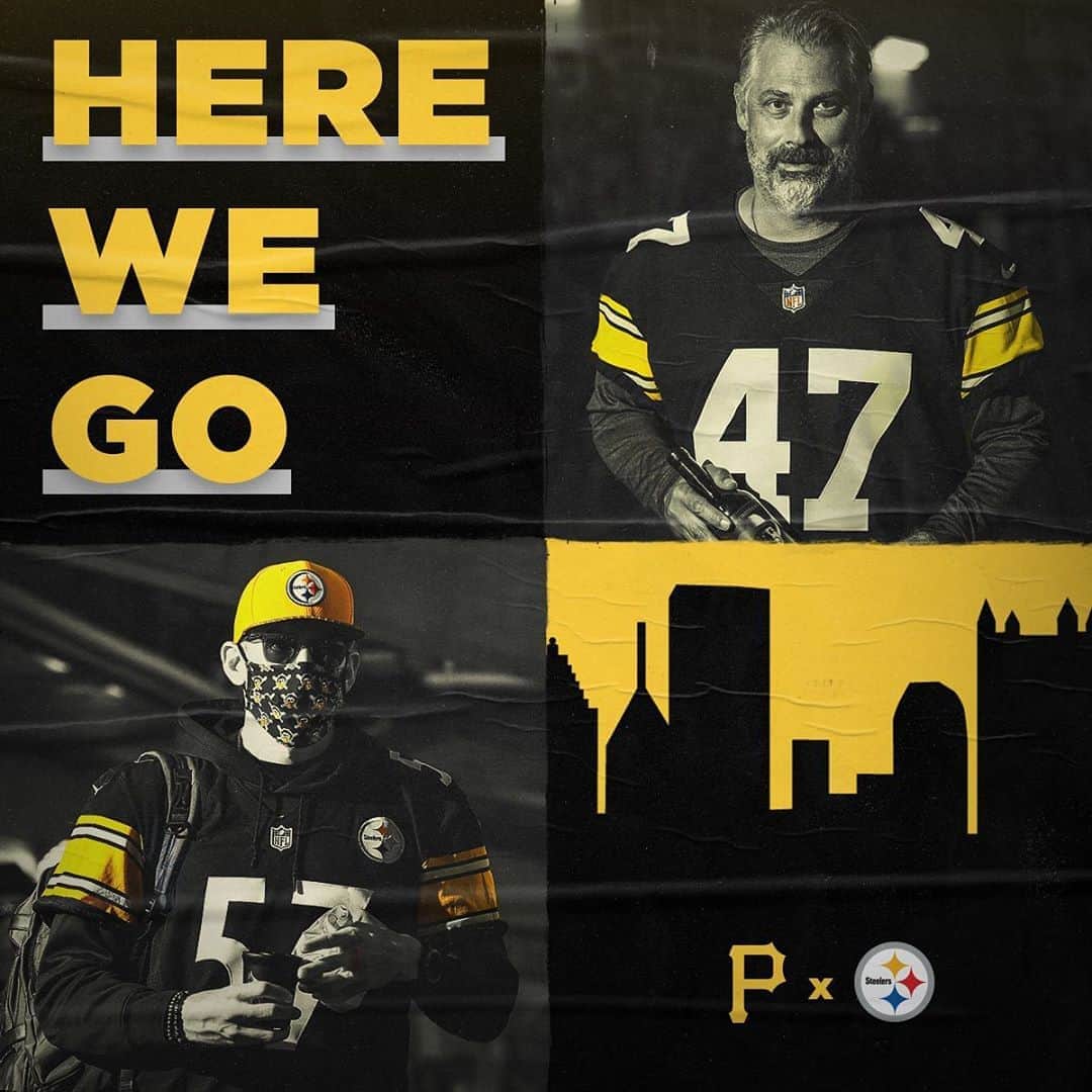 ピッツバーグ・パイレーツのインスタグラム：「Welcome back, @steelers! #HereWeGo」