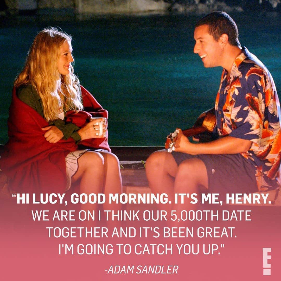 E! Onlineさんのインスタグラム写真 - (E! OnlineInstagram)「Aloha everyone, Drew Barrymore and Adam Sandler made a #50FirstDates reboot with a 2020 spin and it is everything we needed to watch today. But wait there’s more... she also reunited the #CharliesAngels (!) and it's all at the link in our bio. (📷: Shutterstock)」9月15日 4時31分 - enews