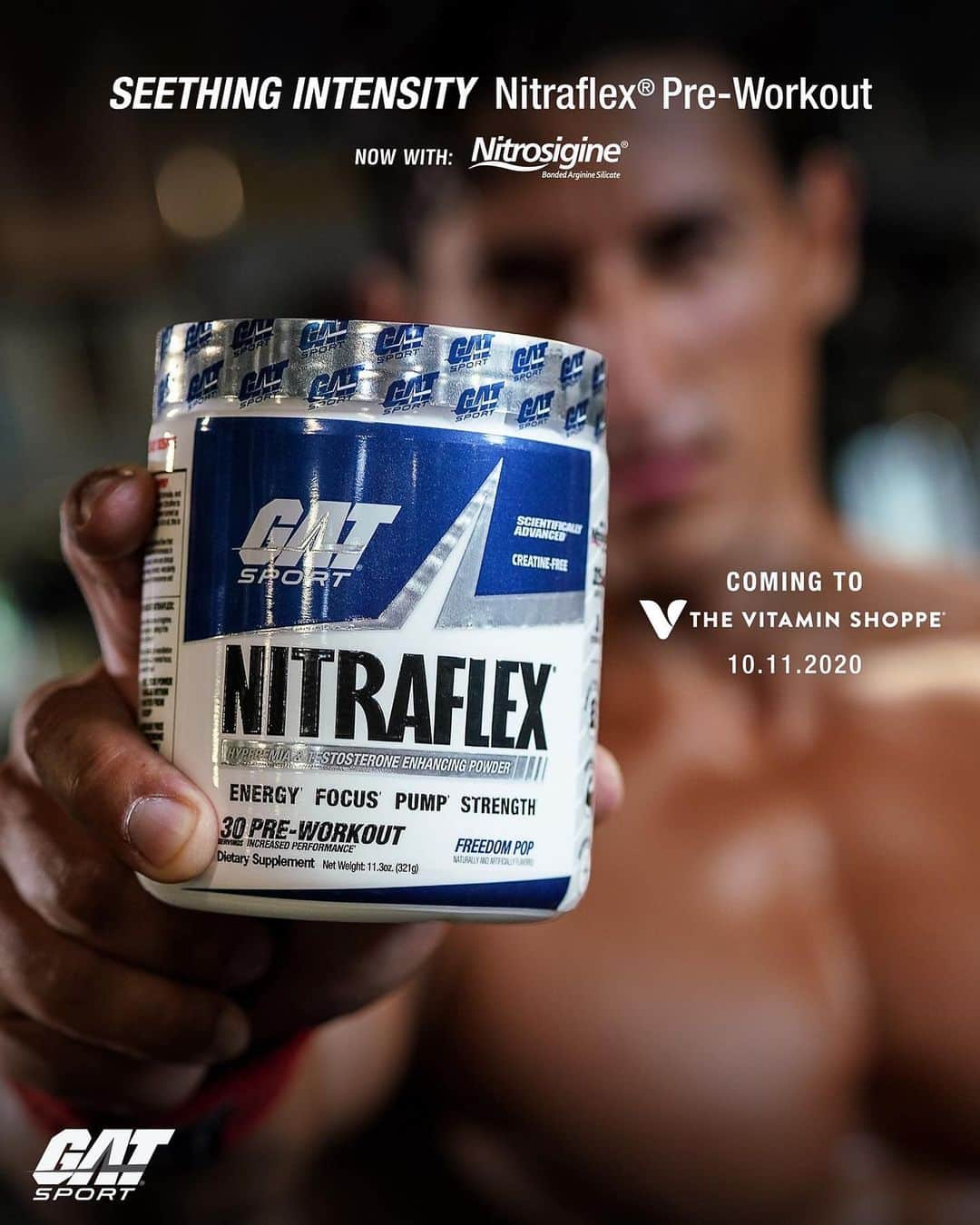 サディク・ハドゾビックさんのインスタグラム写真 - (サディク・ハドゾビックInstagram)「An exclusive NITRAFLEX flavor dropping soon only at a @vitaminshoppe near you! Freedom Pop 🇺🇸」9月15日 4時48分 - sadikhadzovic