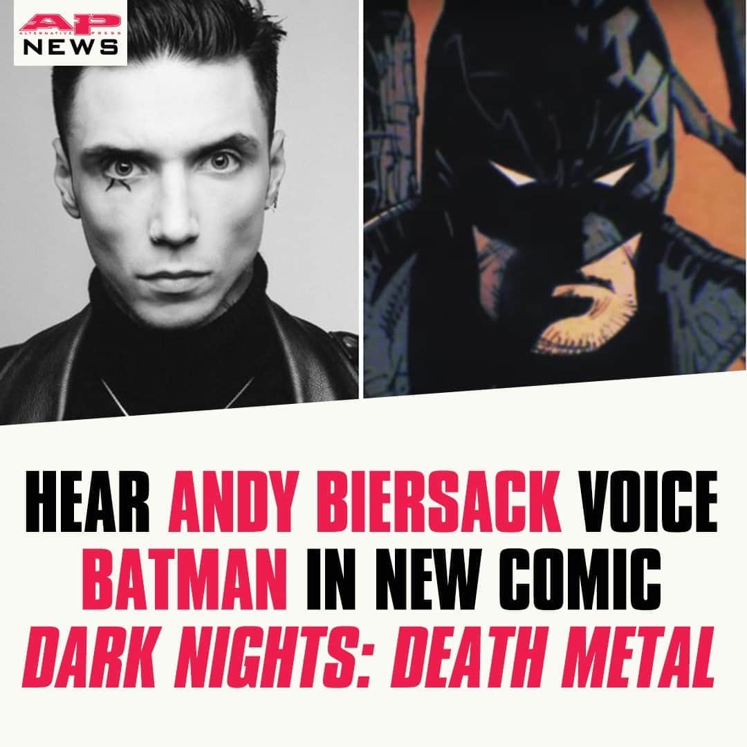 Alternative Pressさんのインスタグラム写真 - (Alternative PressInstagram)「LISTEN: @andyblack is living out his dream as the voice of Batman in the new @DCComics series ‘Dark Nights: Death Metal’ ⁠ LINK IN BIO⁠ .⁠ .⁠ .⁠ #andyblack #andybiersack #batman #darknightsdeathmetal #batmanandyblack #batmanandybiersack #batmandarknightsdeathmetal #dccomics #altpress #alternativepress」9月15日 5時01分 - altpress
