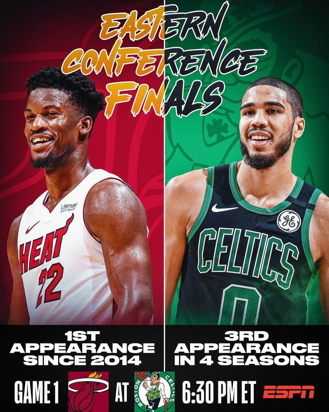 NBAさんのインスタグラム写真 - (NBAInstagram)「The 2020 Eastern Conference Finals between the @miamiheat & @celtics tips off 6:30pm/et TUESDAY on ESPN!  ▶️▶️▶️ 👀 their best plays of the season.」9月15日 5時29分 - nba