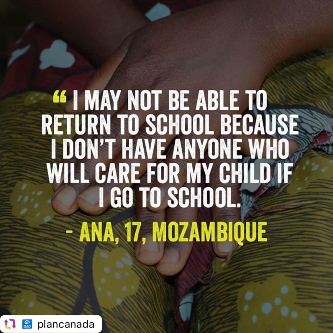 アンナ・シルクさんのインスタグラム写真 - (アンナ・シルクInstagram)「#Repost @plancanada with @reposter.app . The COVID-19 pandemic has had a devastating impact on the lives of girls in Mozambique. For girls like 17-year-old Ana* who are forced into child marriage, the pandemic has ended their hopes of finishing their education. Together, we can and must #StoptheSetback so girls like Ana can continue their education and decide their own future! . . #COVID19 #CoronaVirus #Education #School #Childrensrights #GirlsRights #HumanRights」9月15日 5時31分 - anna.silk