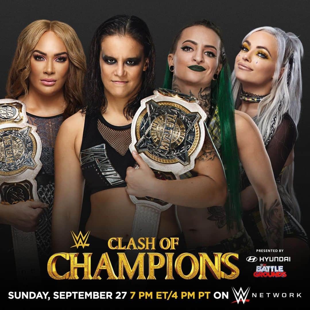 WWEさんのインスタグラム写真 - (WWEInstagram)「JUST ANNOUNCED: @niajaxwwe & @qosbaszler  will put the #WomensTagTitles on the line at #WWEClash of Champions against the Riott Squad!」9月15日 6時37分 - wwe