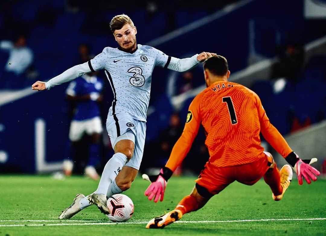 ティモ・ヴェルナーのインスタグラム：「Incredibly happy about our win and my Premier League debut! 💪🔵 @chelseafc」