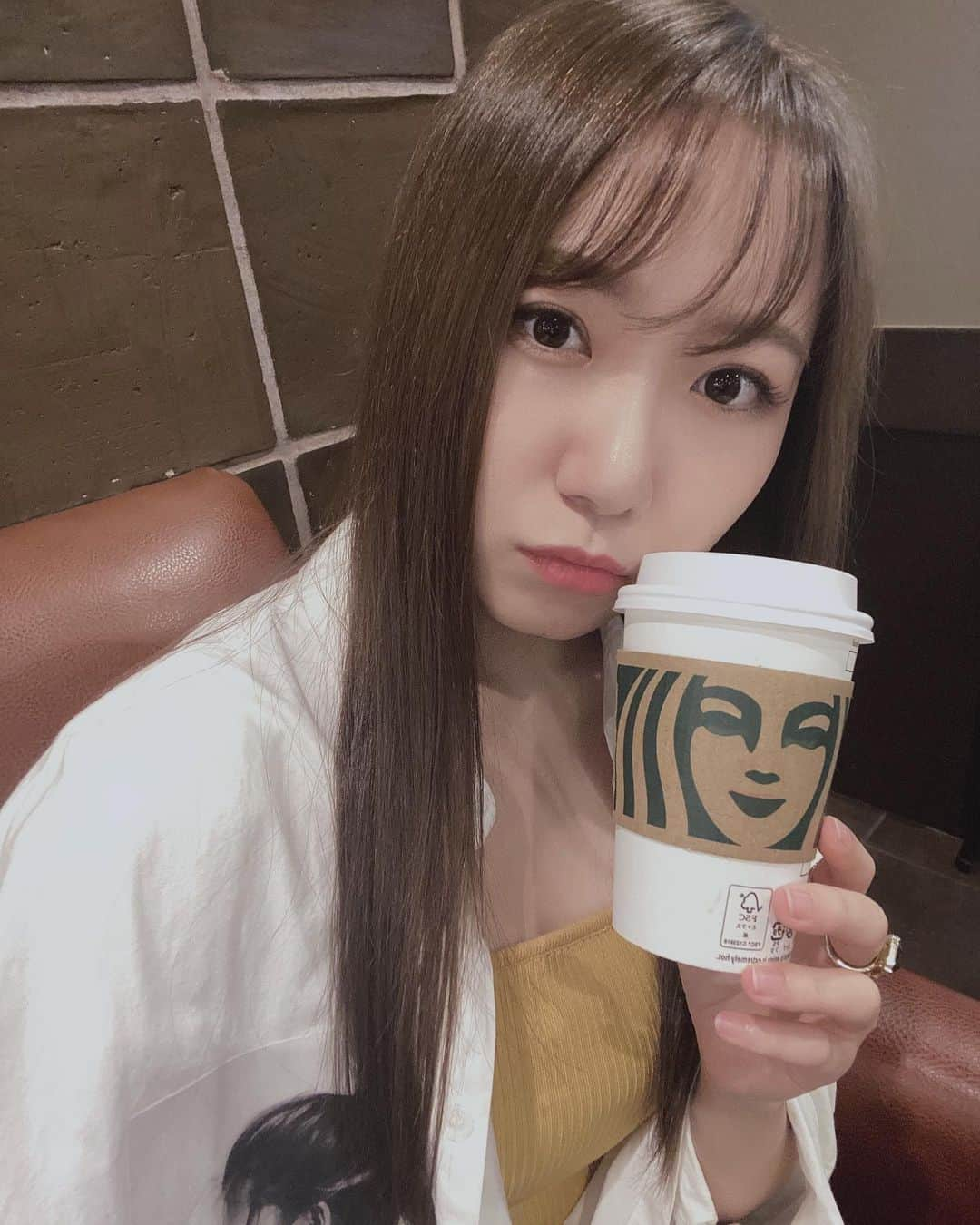 名取稚菜さんのインスタグラム写真 - (名取稚菜Instagram)「♛﻿ ﻿ チョコレートマロンラテ☕️﻿ ﻿ マロンの季節ですな🌰﻿ ﻿ ﻿ ﻿」9月15日 19時41分 - wakana_1995