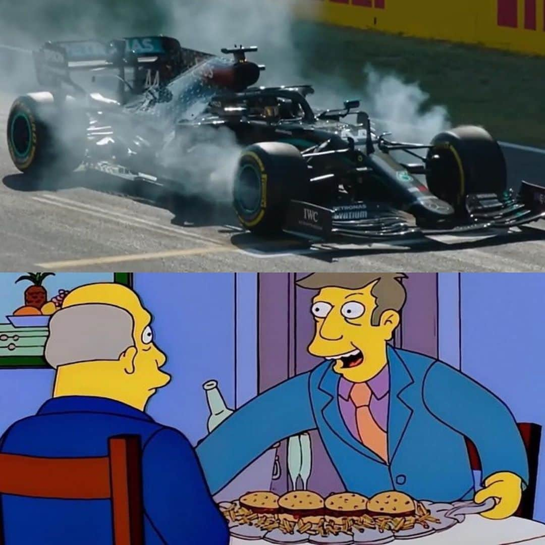 MERCEDES AMG PETRONASさんのインスタグラム写真 - (MERCEDES AMG PETRONASInstagram)「Steamed HAMs. 🙃」9月15日 19時46分 - mercedesamgf1