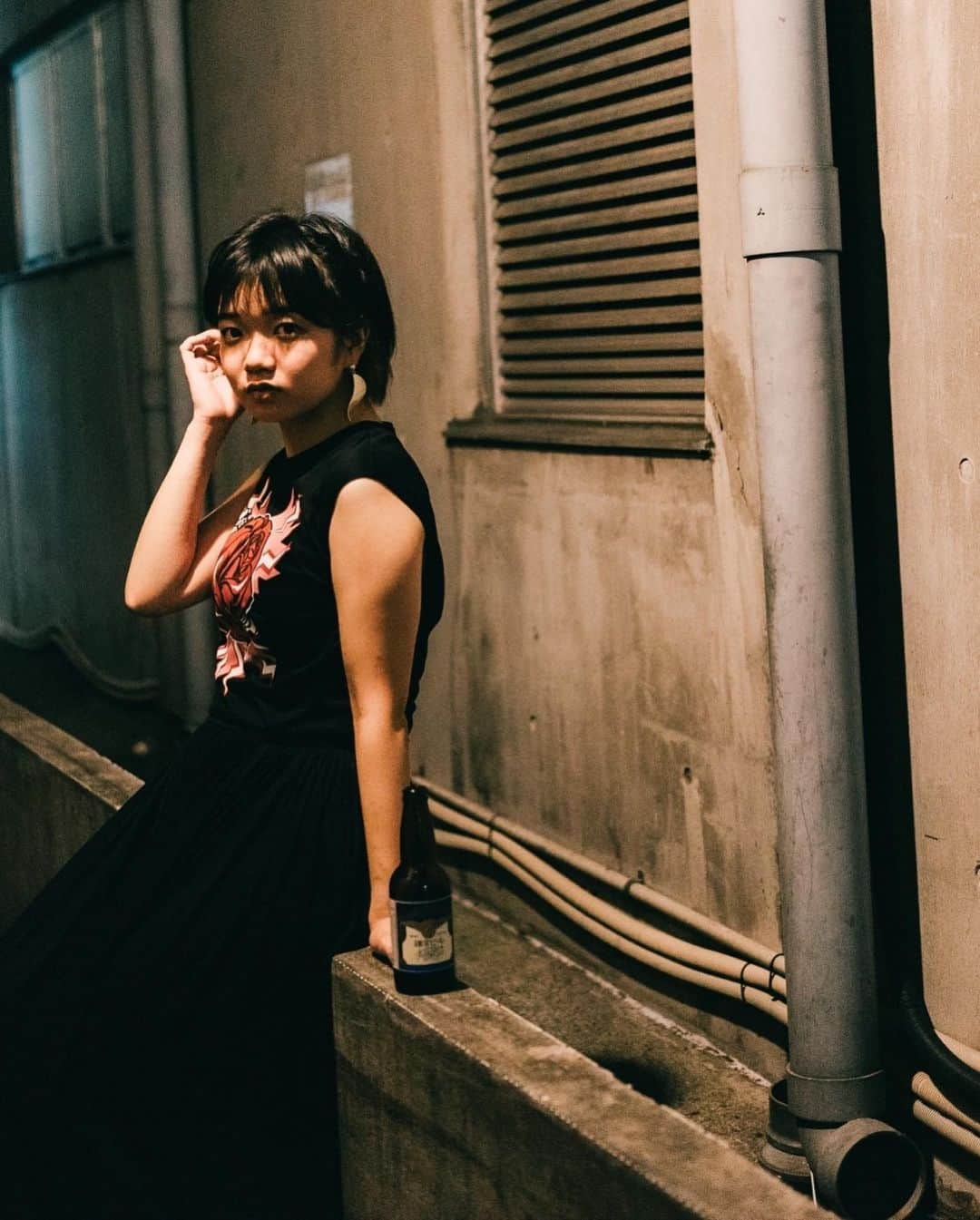 田村華子さんのインスタグラム写真 - (田村華子Instagram)「. 爽やかな笑顔の写真が多かったので 新しい雰囲気に挑戦しました いかがでしょうか？  鎌倉ビールとても美味しかったです🍻」9月15日 19時48分 - hanako__dayo