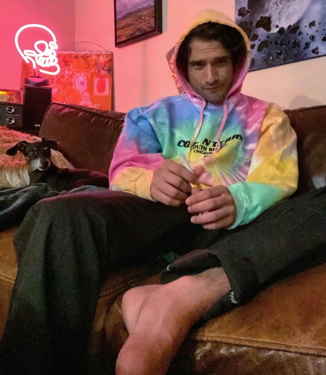 タイラー・ポジーのインスタグラム：「Pink cloud summer : hoodie from @coalnterryvintage」