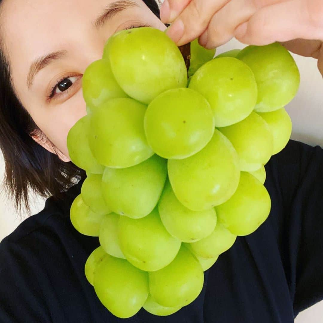 武田訓佳さんのインスタグラム写真 - (武田訓佳Instagram)「🍇💚 ・ 出会って数年 世界で最も好きなフルーツだと言い続けている シャインマスカット🤍💚🤍💚 ・ それが届くこの時期は 1年でいちばん好きな季節🤤💕 ・ ・ 今年はシャイン解体のための ガーデニング用はさみも購入✂️💕笑 ぱちん、ぱちん。 この作業もけっこう好き🥰 ・ ・ ・ #シャインマスカット #シャイン #各地からお取り寄せ #ぶどう #🍇 #💚 #ちょっとした球技でもできそうなサイズ #絶対的な信頼の味 #幸せの極み #🤤 #いただきものも #感謝 #❤️ #秋の果物 #梨 #柿 #も大好き🧡 #たけだの秋 #食欲の秋 #🍁」9月15日 13時29分 - kunika0117