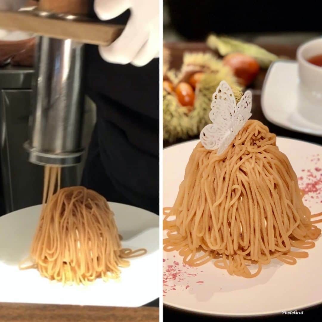 高橋みなみの「これから、何する？」のインスタグラム：「✨最新のオススメ🌰モンブラン🌰情報✨  さらにもうひとつ！ 「ル ショコラ ドゥ アッシュ銀座」というお店でも、オーダーが入ってから目の前で絞るモンブランが発売されます！ こちらは10/5から発売です！  #岩谷貴美 #高橋みなみ #若新雄純 #これなに #tokyofm #radiko」
