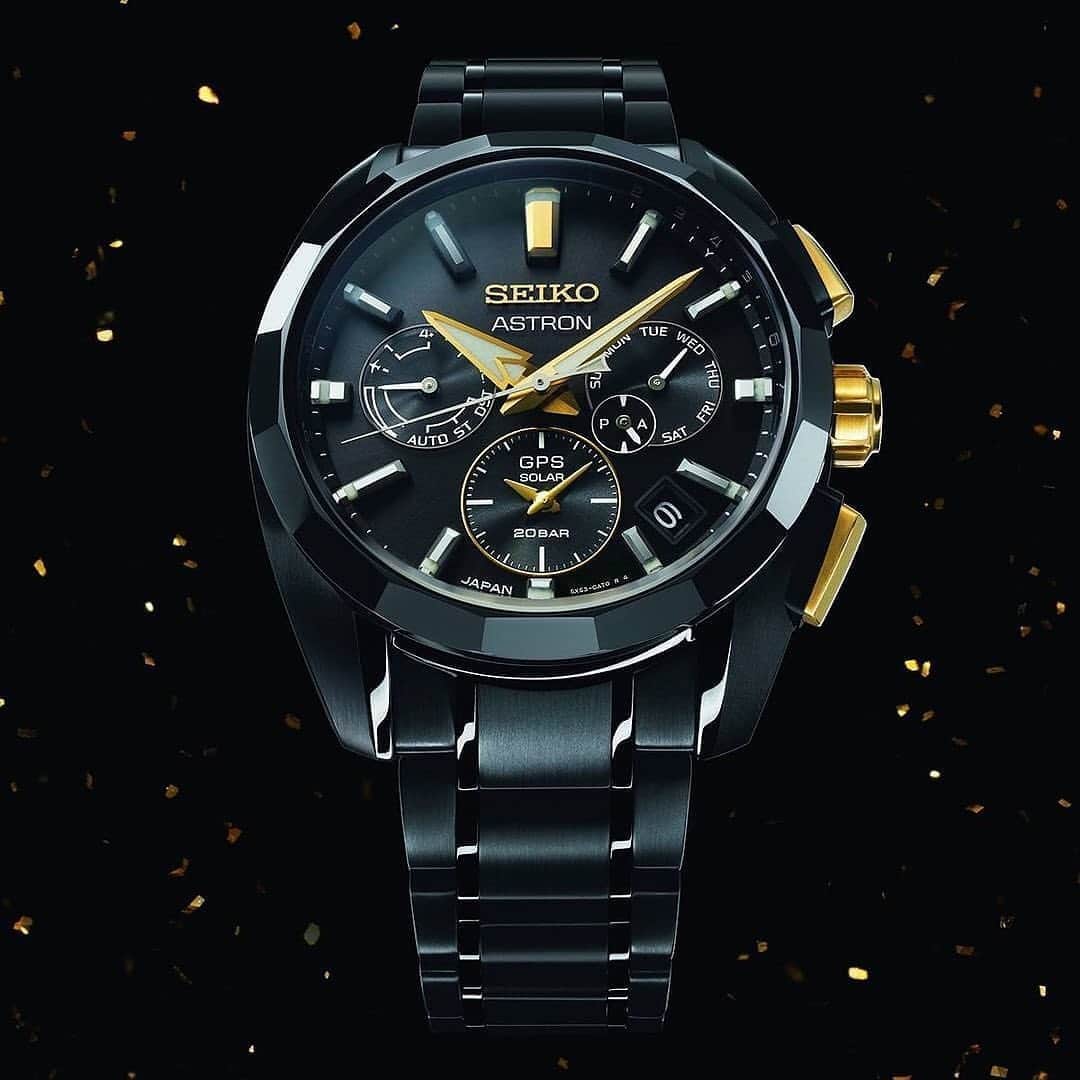 HYPEBEASTさんのインスタグラム写真 - (HYPEBEASTInstagram)「@hypebeaststyle: @seikowatchjapan is celebrating what would have been its founder Kintaro Hattori’s 160th birthday with a limited edition Astron GPS Solar. Dressed in full black with elegant gold accents, the watch is mainly constructed with titanium under a scratch-resistant coating, making it extremely durable and lightweight. The caseback pays tribute to Hattori as it features the signature “S” logo the founder registered back in 1900 as well as his motto “One step ahead of the rest.” It’s limited to just 2,500 pieces and will be available some time this month for $3,900 USD.⁠⠀ Photo: Seiko」9月15日 15時01分 - hypebeast