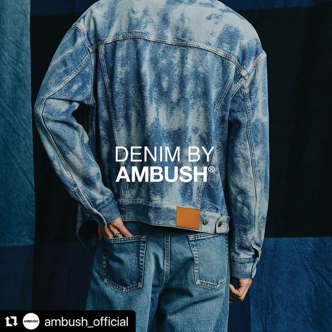 今西龍君さんのインスタグラム写真 - (今西龍君Instagram)「Thank you so much @yoon_ambush  for having me in DENIM BY AMBUSH®︎ @ambush_official campaign👖🔥 . Ph/ @hiroshi_manaka  St/@annapesonen  HM/ @yokohirakawa_hairmake  . with @iam_hanaka_   #Repost @ambush_official with @make_repost . Discover the new denim collection from #AMBUSH, releasing on Saturday, September 12th (JST). Created in collaboration with Japanese craftsmen’s expertise, the new denim collection encompasses a variety of fit, silhouette, color and design from which you can find your perfect pair. ⁣ AMBUSH® から、9月12日（土）デニムコレクションが新登場。日本の職人とのコラボレーションにより生まれたクオリティと、フィットやシルエット、カラー、デザインなど、お気に入りの１本が必ず見つかる豊富なラインナップをお楽しみください。 . . #denim by #ambush」9月15日 20時48分 - che.ryu