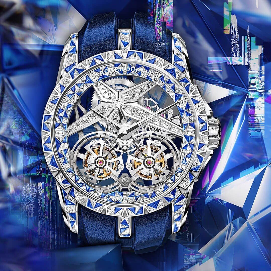 Daily Watchさんのインスタグラム写真 - (Daily WatchInstagram)「1 of 1 in the world. The new piece unique @Roger_Dubuis Excalibur Superbia with invisible gem setting using exactly 600 white diamonds and blue sapphires 💎 Head to the IGTV section of our profile to watch our live talk with Roger Dubuis CEO  #RogerDubuis」9月15日 16時38分 - dailywatch