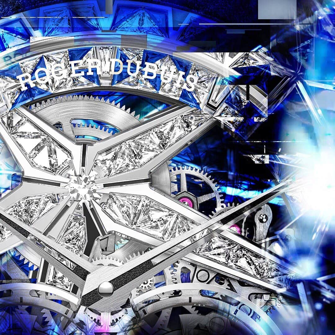 Daily Watchさんのインスタグラム写真 - (Daily WatchInstagram)「1 of 1 in the world. The new piece unique @Roger_Dubuis Excalibur Superbia with invisible gem setting using exactly 600 white diamonds and blue sapphires 💎 Head to the IGTV section of our profile to watch our live talk with Roger Dubuis CEO  #RogerDubuis」9月15日 16時38分 - dailywatch