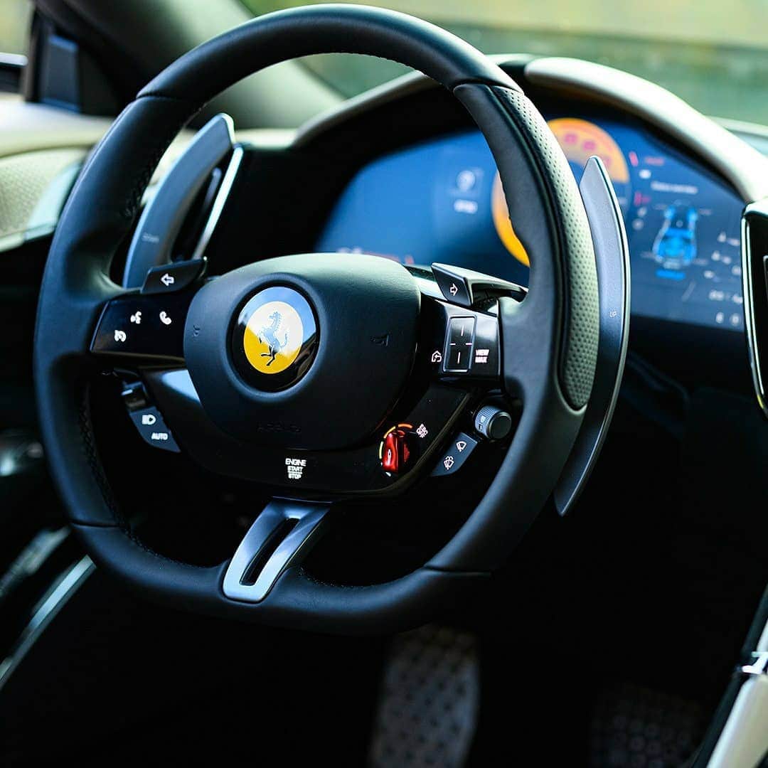 Ferrari APACさんのインスタグラム写真 - (Ferrari APACInstagram)「With the #FerrariRoma the intuitive driving is amplified thanks to haptic controls that ensures maximum driving pleasure without the need to move your hands from the wheel. #Ferrari #DreamCar」9月15日 18時08分 - ferrariapac