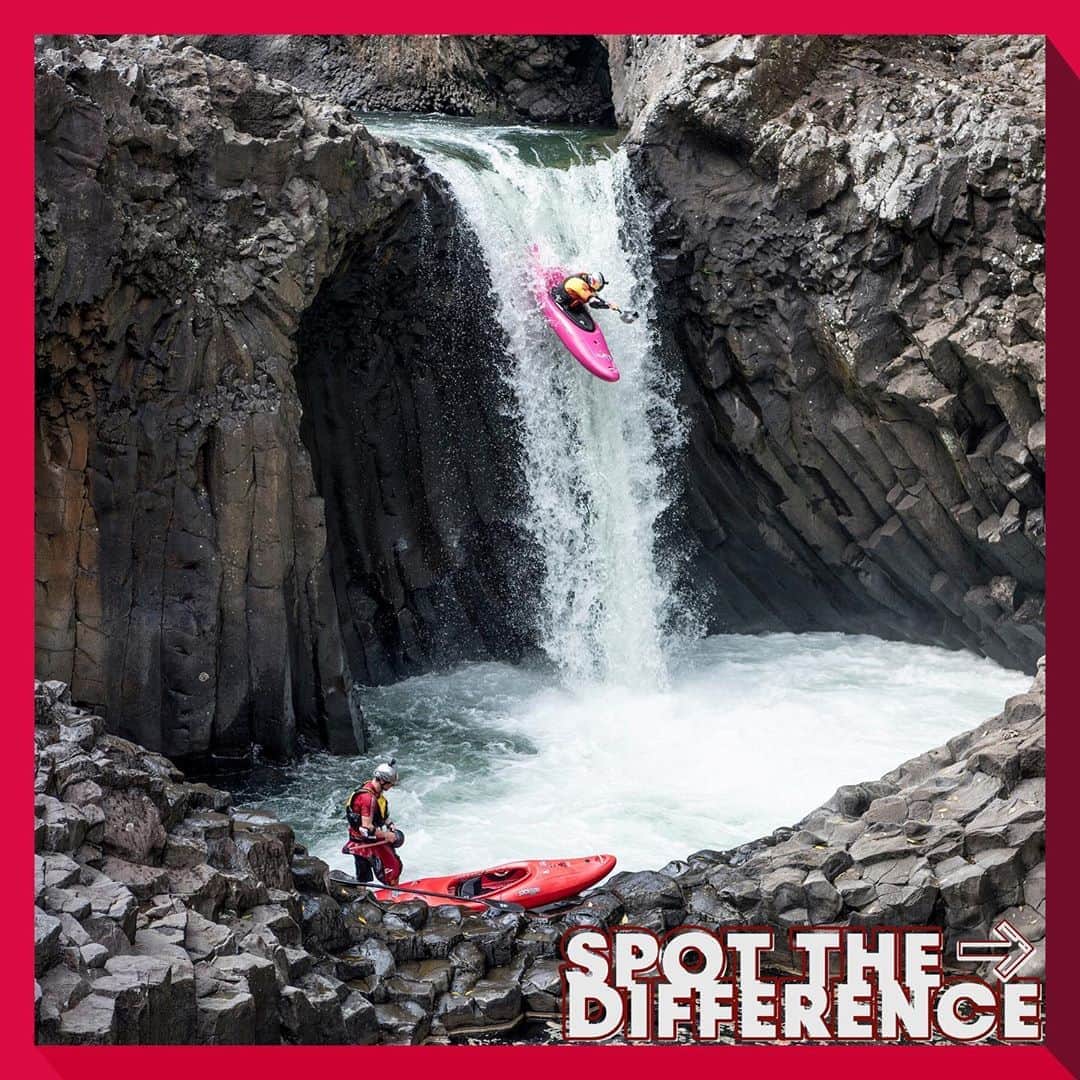 レッドブルさんのインスタグラム写真 - (レッドブルInstagram)「We're back with another Spot The Difference 🧐How many changes can you find in these two @danejacksonkayak photos?    📸: @lucasgilman  #spotthedifference #kayak #adventure #redbull #givesyouwings」9月16日 5時12分 - redbull