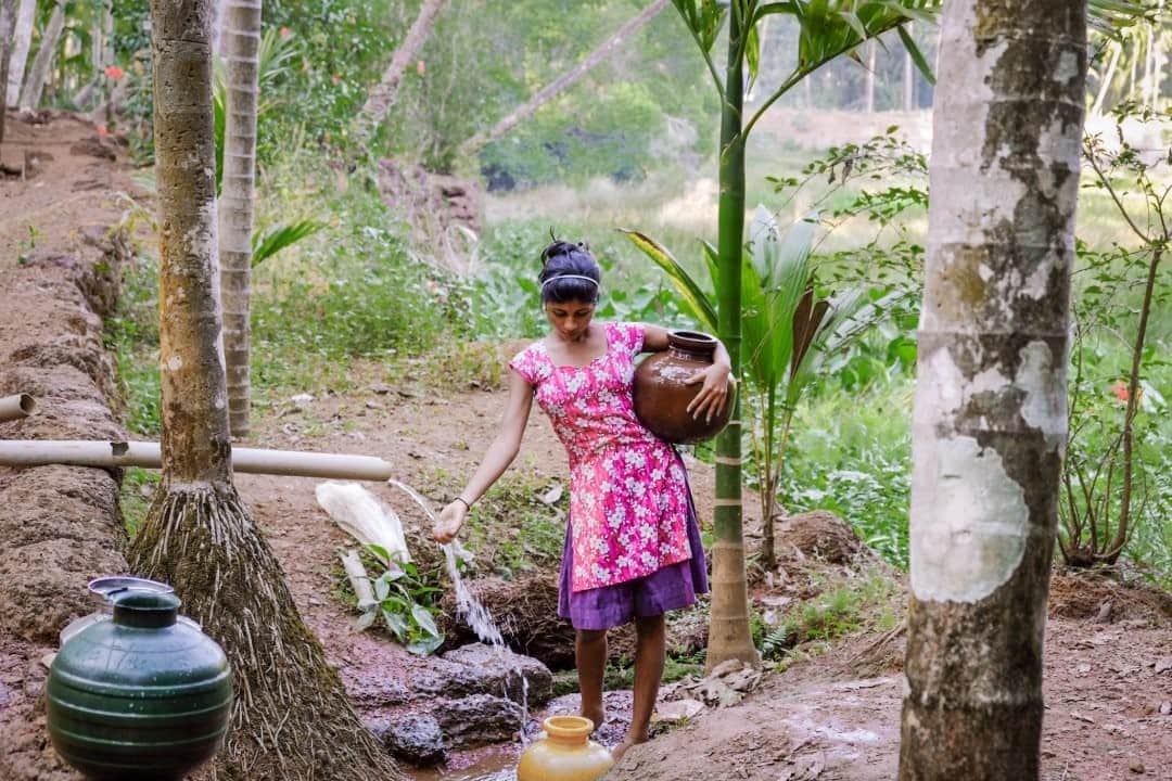 National Geographic Travelさんのインスタグラム写真 - (National Geographic TravelInstagram)「Photo by @francescolastrucci  A girl collects spring water in a spice plantation in central Goa, India. Goa is known for its beach parties and for its cultural and architectural influence from the time when it was a Portuguese colony. It also features some major spice plantations, which have existed for two centuries, growing different kinds of spice plants and fruit trees including cloves, nutmeg, cumin, curry, cinnamon, pepper, vanilla, coriander, turmeric, banana, coconut, pineapple, mango, guava, and papaya. Life runs slowly in the plantations, dictated by the rhythm of nature and the seasons of the crops, offering a real glimpse of organic lifestyle. Wandering around the plantation, I was drawn to this spring not far from a farmer’s house. While enjoying a refreshing break in the shade of the lush vegetation, I decided to wait for someone to come and collect the water. Not long after, this girl arrived and gave me a sign of understanding so that I could photograph this idyllic scene. A touch of grace and serendipity within the daily life of the plantation, which she was enjoying as much as I was. Follow me @francescolastrucci for more places, daily life, and stories around the world. #india #goa #dailylife」9月16日 5時05分 - natgeotravel