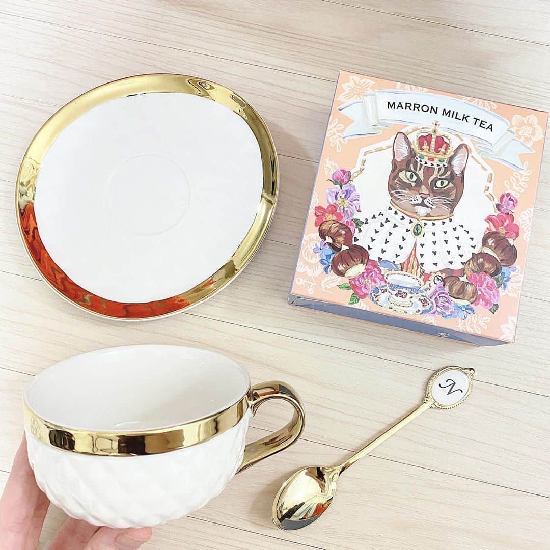 のインスタグラム：「Francfrancで購入🤍  #francfranc  #marron #marronmilk #afternoontea」
