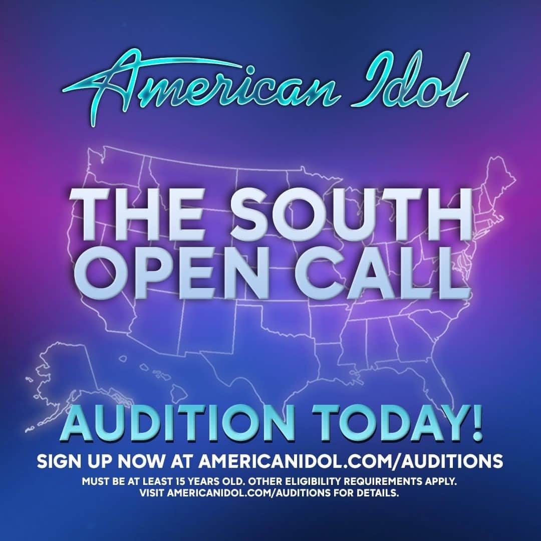 American Idolさんのインスタグラム写真 - (American IdolInstagram)「Which Southern charmer will impress us the most TODAY? Sign up now and it could be YOU! Or, reserve your online audition during any of our 3️⃣ upcoming Open Calls — all of the details await at 🎶AmericanIdol.com/Auditions🎶  #TheNextIdol #IdolAcrossAmerica #AmericanIdol」9月15日 22時00分 - americanidol