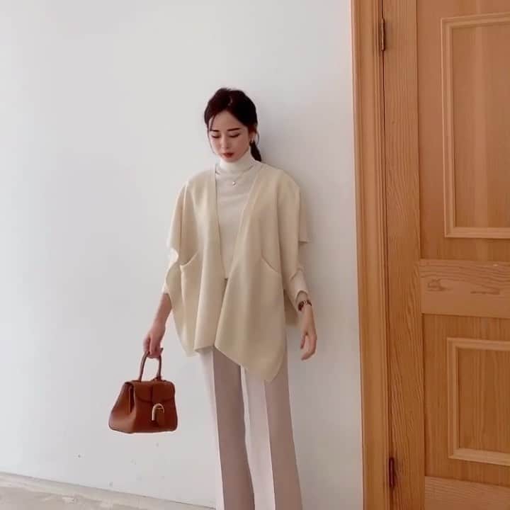 ハンナミのインスタグラム：「ひさしぶりに動画も撮った🍂⛅️🌞  ストーリーのQ&Aに たくさんありがとうございます ! まだまだお返事していきます♡  新作商品についてもお返事しているので , そちらもぜひご参考ください☺️」