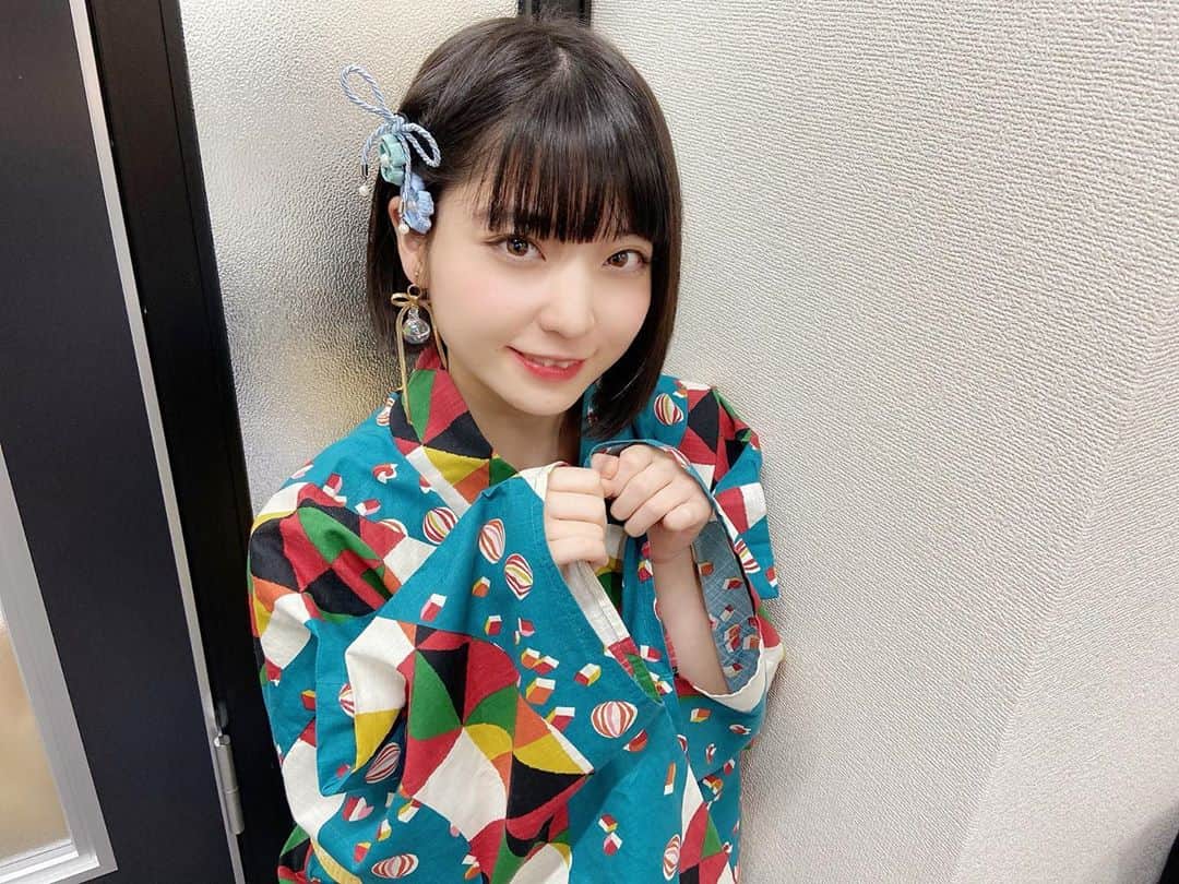 根本凪のインスタグラム：「浴衣マーン  #浴衣 #アイドル #虹のコンキスタドール  #でんぱ組 #夏 #と言えるのか」