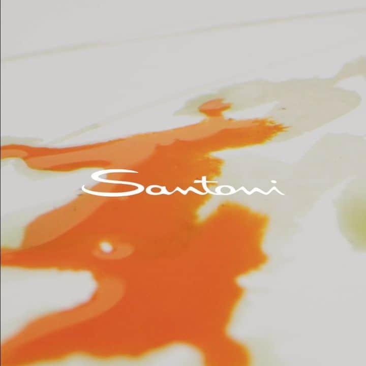のインスタグラム：「Rich and vivid, or soft and serene, colour is the soul of Santoni.  Artwork by @karin.kellner  #Santoni #SantoniFW20 #makersofbeauty」