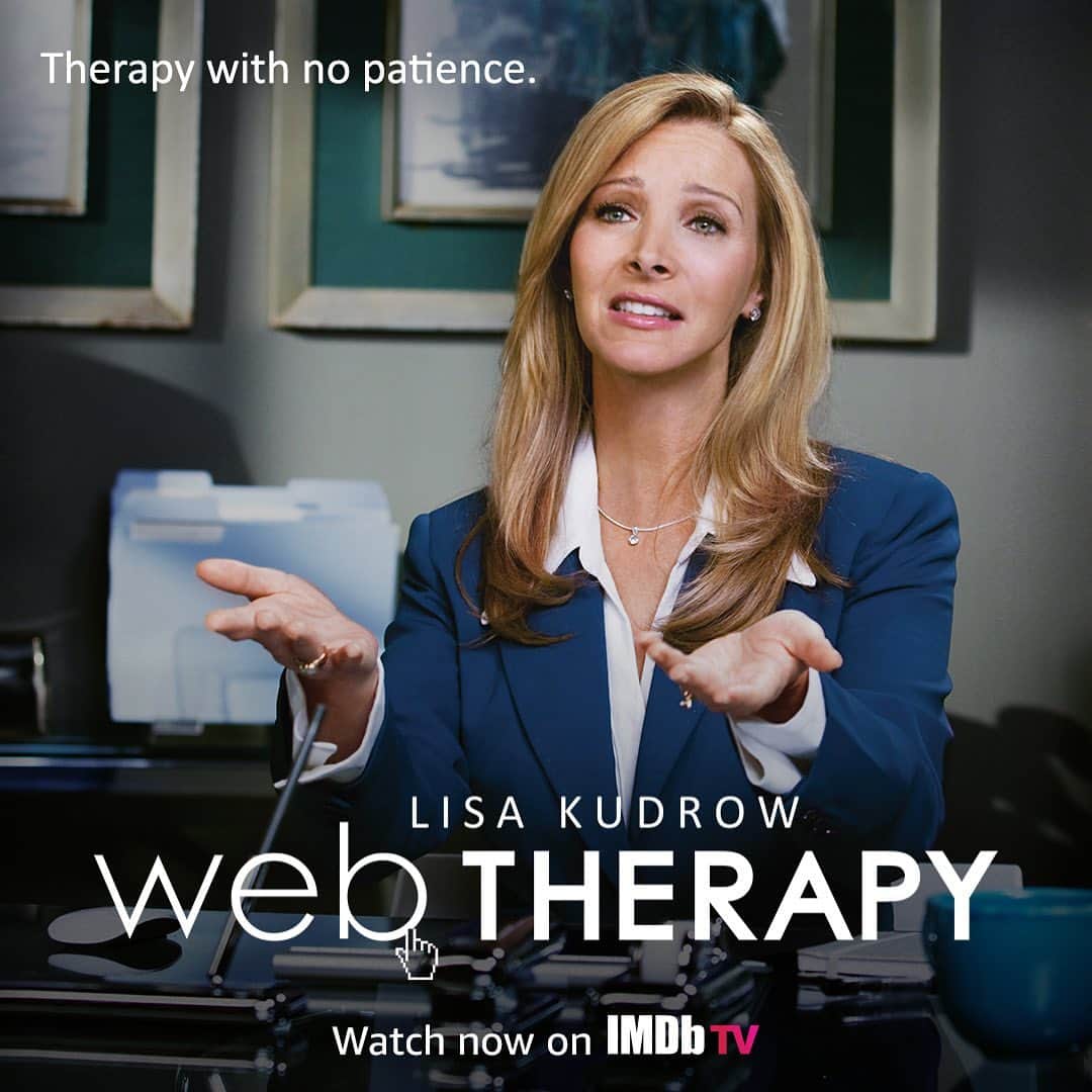 リサ・クドローのインスタグラム：「Finally! Web Therapy is available for FREE on @imdbtv unbelievable people in this! Too many to tag ALL of them @webtherapyshow @danbucatinsky」