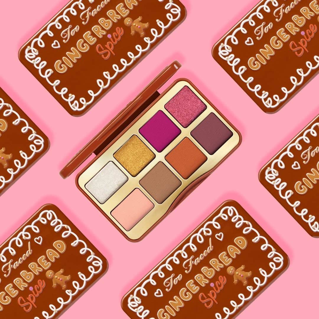 Too Facedさんのインスタグラム写真 - (Too FacedInstagram)「Christmas came early this year, babe. 😉  We took your favorite warm & toasty shades from our ICONIC Gingerbread Spice Palette from Christmas past and created a bite-sized version! 🎄 Shop our Christmas Collection on toofaced.com! #toofaced」9月16日 2時00分 - toofaced