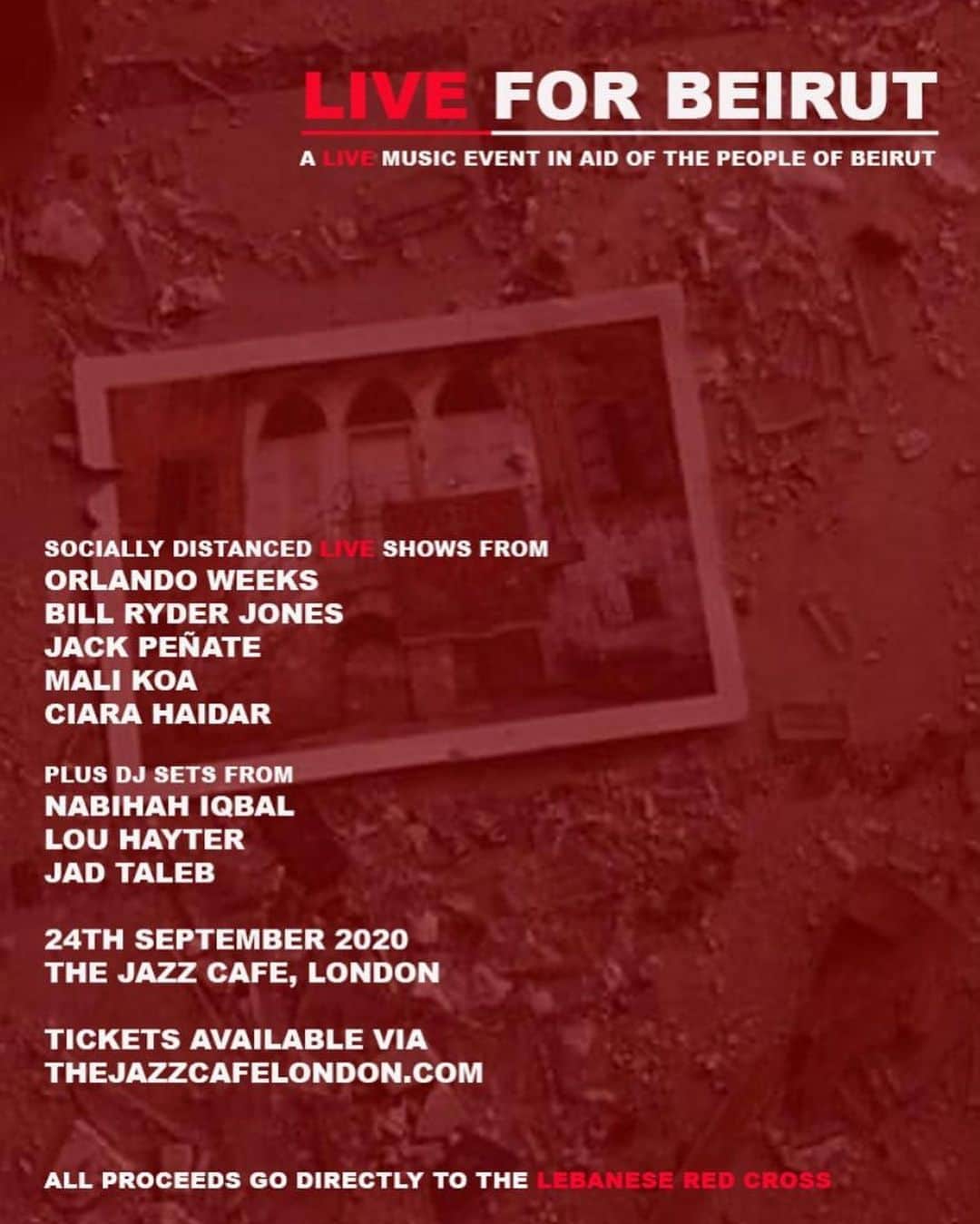 Mali-Koa Hoodのインスタグラム：「Have the honour of playing this charity show next week with all proceeds going to the Lebanese Red Cross in aid of the people of Beirut. There’s a link to tickets in my stories or over on thejazzcafelondon.com X」