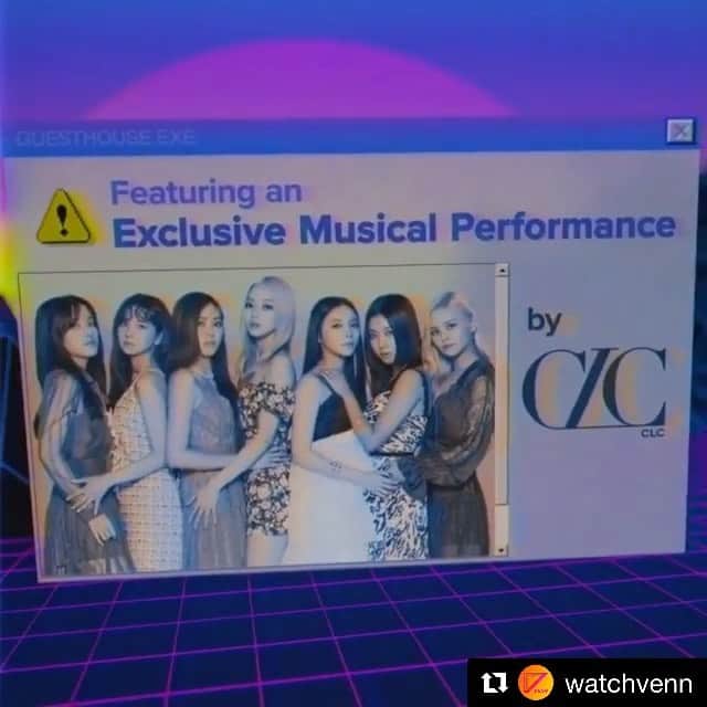 CLCのインスタグラム：「#Repost @watchvenn  See you tomorrow @cube_clc_official and Cheshire!  Can’t wait for the exclusive musical performance of “HELICOPTER (English Ver.)” on #GuestHouse. Join @chrissycostanza and @emily.ghoul at 1P PT / 4P ET on VENN.tv tomorrow!  #CLC #씨엘씨 #CLC_HELICOPTER #HELICOPTER #헬리콥터 #kpop」
