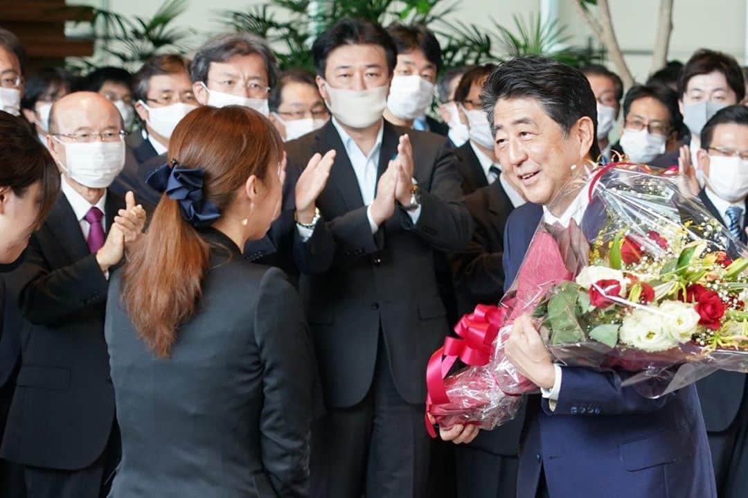 木原稔のインスタグラム：「安倍総理ありがとうございました。」