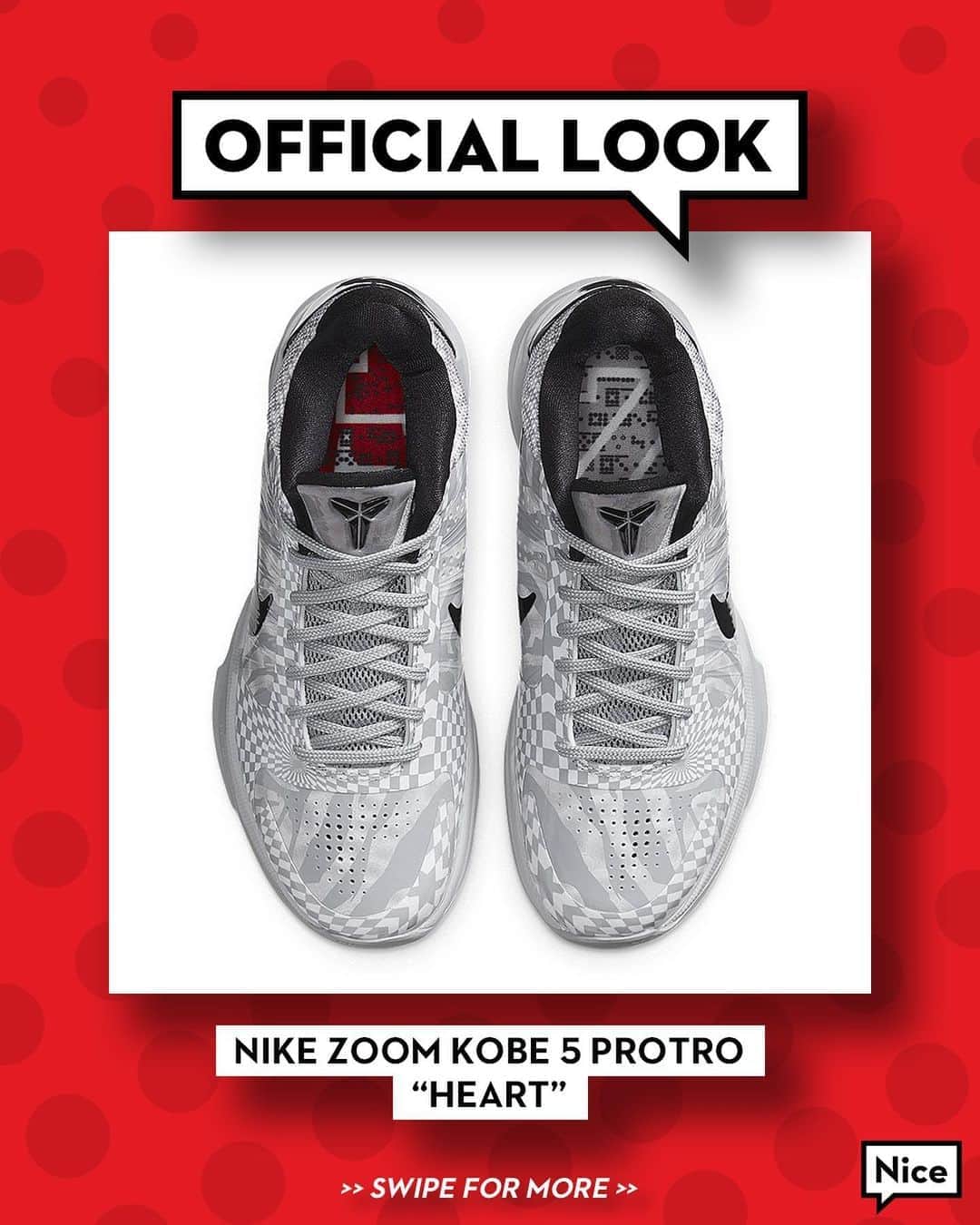 Nice Kicksさんのインスタグラム写真 - (Nice KicksInstagram)「Originally a @demar_derozan PE, the Nike Zoom #Kobe5 will be releasing to the public soon. 🤍🖤 LINK IN BIO for details.」9月16日 7時10分 - nicekicks