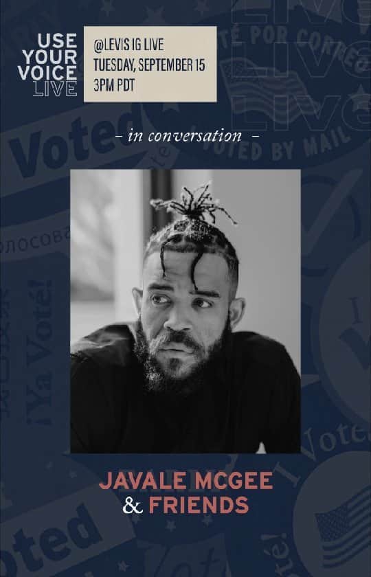 のインスタグラム：「USE YOUR VOICE LIVE with JaVale McGee, Aloe Blacc, and Jeanie Buss -- discussing the importance of voting, their views on current social issues and more.」