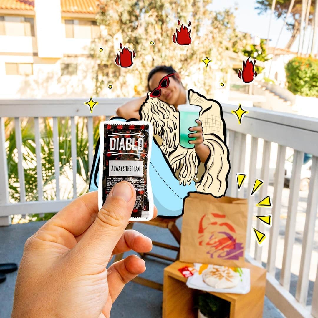 Taco Bellのインスタグラム：「Caught us sipping. #AtHomeWithTacoBell」
