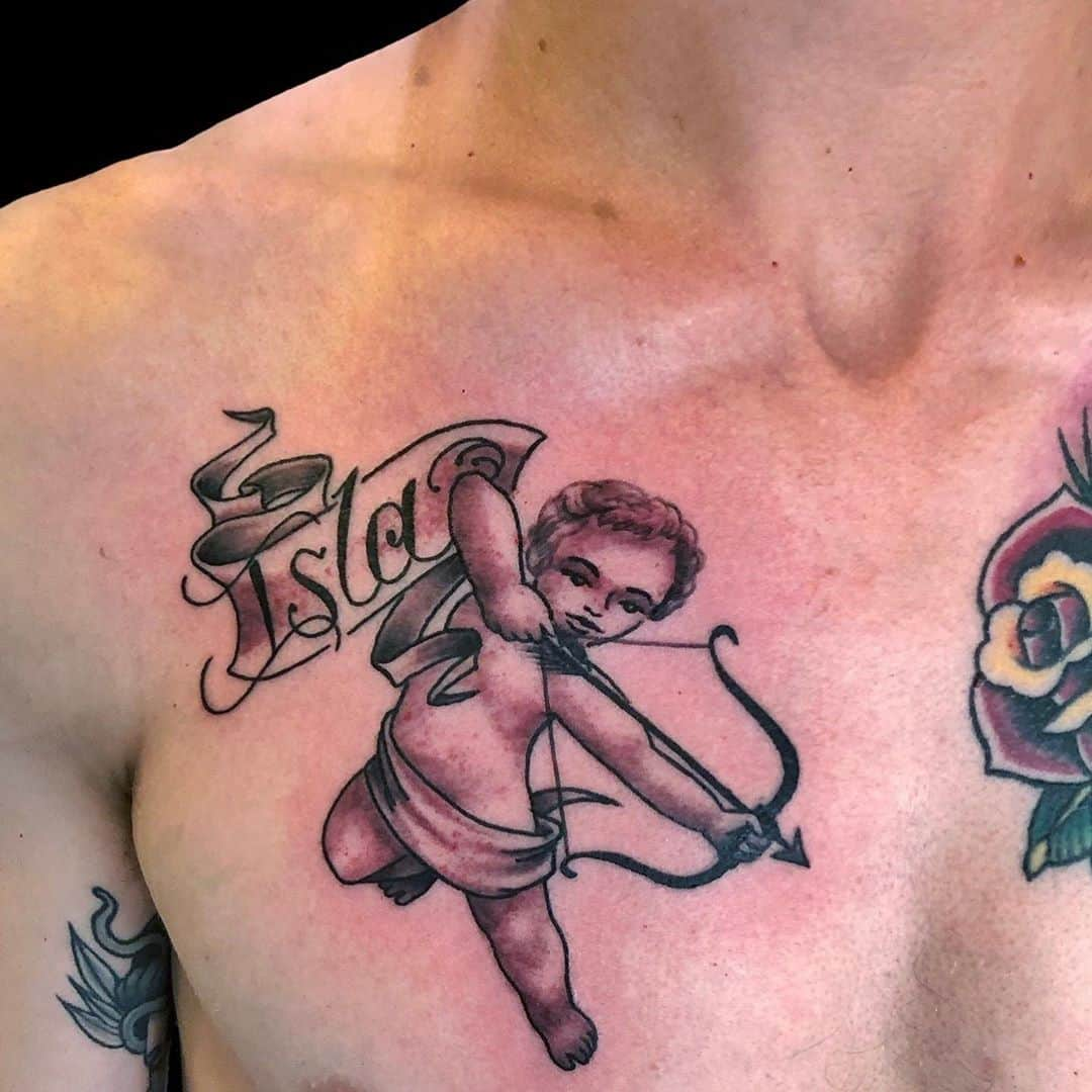 トリスタン・レニーさんのインスタグラム写真 - (トリスタン・レニーInstagram)「Super hyped on the piece @fabiantattoo did for Isla👶 can’t believe she’s already 7 months old」9月16日 9時56分 - tristanrennie