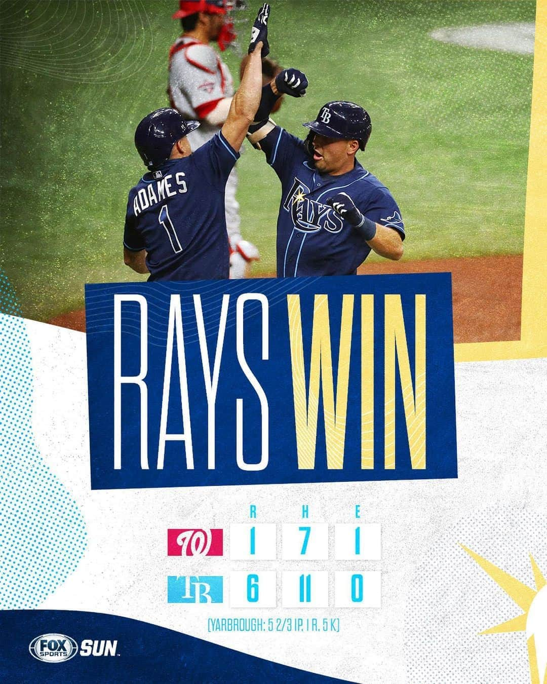 タンパベイ・レイズさんのインスタグラム写真 - (タンパベイ・レイズInstagram)「#RaysWin! Capitalized on it」9月16日 10時59分 - raysbaseball