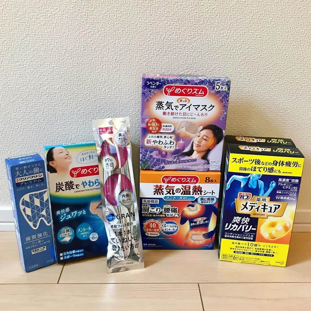 不可思のインスタグラム：「「花王」さんの商品をたくさんいただきました。 疲労回復の入浴剤とかアイマスクとか、リラックスに良い商品が多くて嬉しいです。 試合まで毎日使おう。  ありがとうございます🙏  #花王」