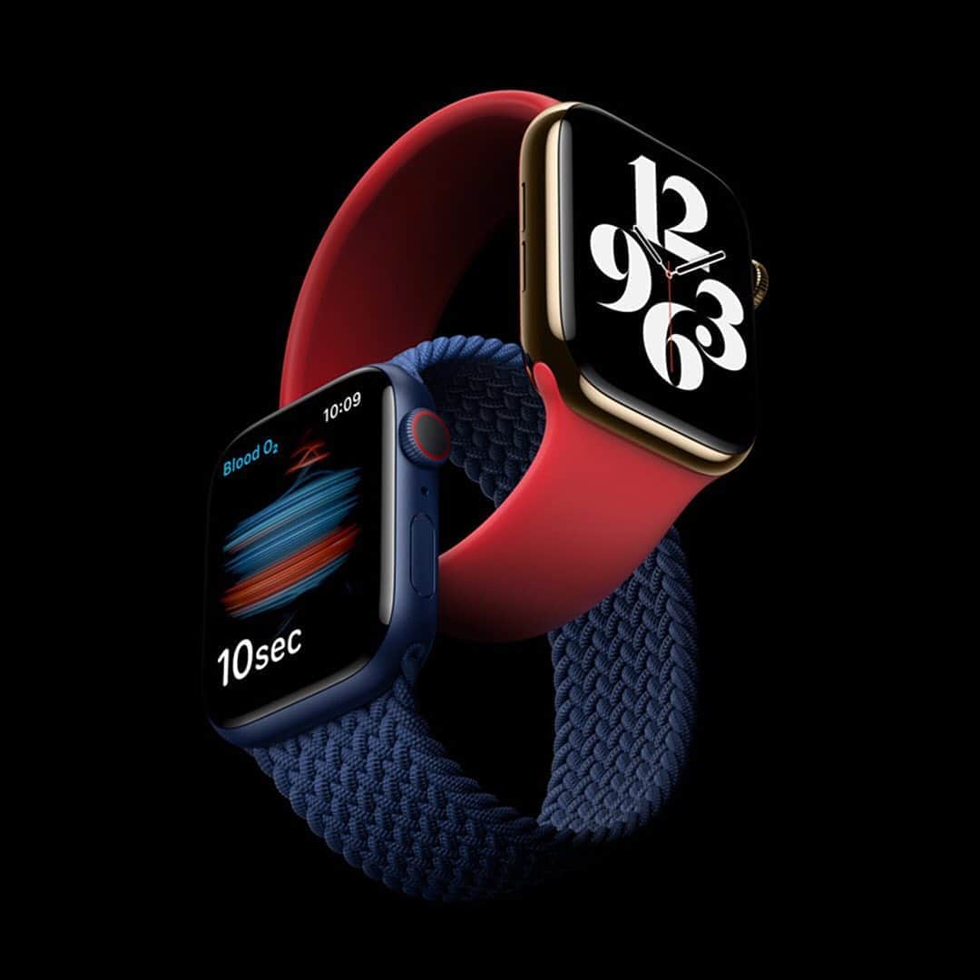 HYPEBEASTさんのインスタグラム写真 - (HYPEBEASTInstagram)「#hypebeasttech: At the recent “Time Flies” event, @apple unveiled a new Apple Watch Series 6, an entry-level Apple Watch SE, a new iPad Air, as well as an eighth-generation iPad. The Series 6 repurposes the same design introduced in the Series 4, but with updated sensors that monitor blood oxygen and tracks its user’s sleeping pattern. While the new iPad utilizes Apple’s “Neutral Engine” processing power for the first time, boasting twice the performance as its predecessor. Click the link in our bio to learn more about the design details and to check out the price list. ⁠⠀ Photo: Apple」9月16日 12時11分 - hypebeast