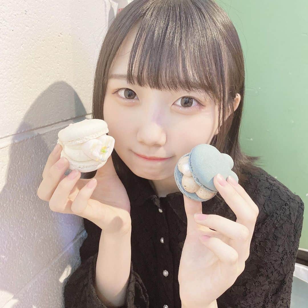 のインスタグラム：「トゥンカロン🤍💙 . . . . . . . . . . . . . . . . #トゥンカロン #トゥンカロン専門店 #ワンピース #ワンピースコーデ #原宿カフェ #原宿グルメ  #peeltheapple #ぴるあぽ」