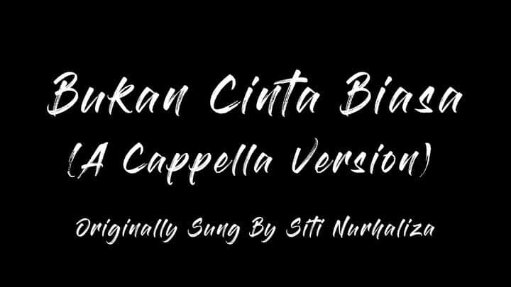 ハンビョル のインスタグラム：「Bukan Cinta Biasa 🎼  Live A Cappella Cover of this beautiful song by @ctdk   Full Video on YouTube ▶️」