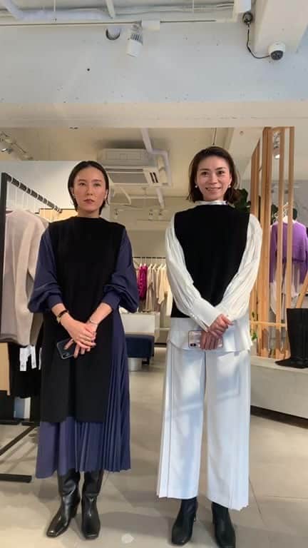 のインスタグラム：「・ 今日までオンラインと青山店では10%OFFです！  新宿ルミネは2２日までルミネカードで10%OFF  大人気ニットカーデはこちら！  https://elendeek.com/ap/item/i/m/5120526287?colvar=M03,M09,M72  ブラウスだけでも可愛いセットブラウスはこちら！  https://elendeek.com/ap/item/i/m/5120526200  どちらもIGTVからURLに飛べます！」