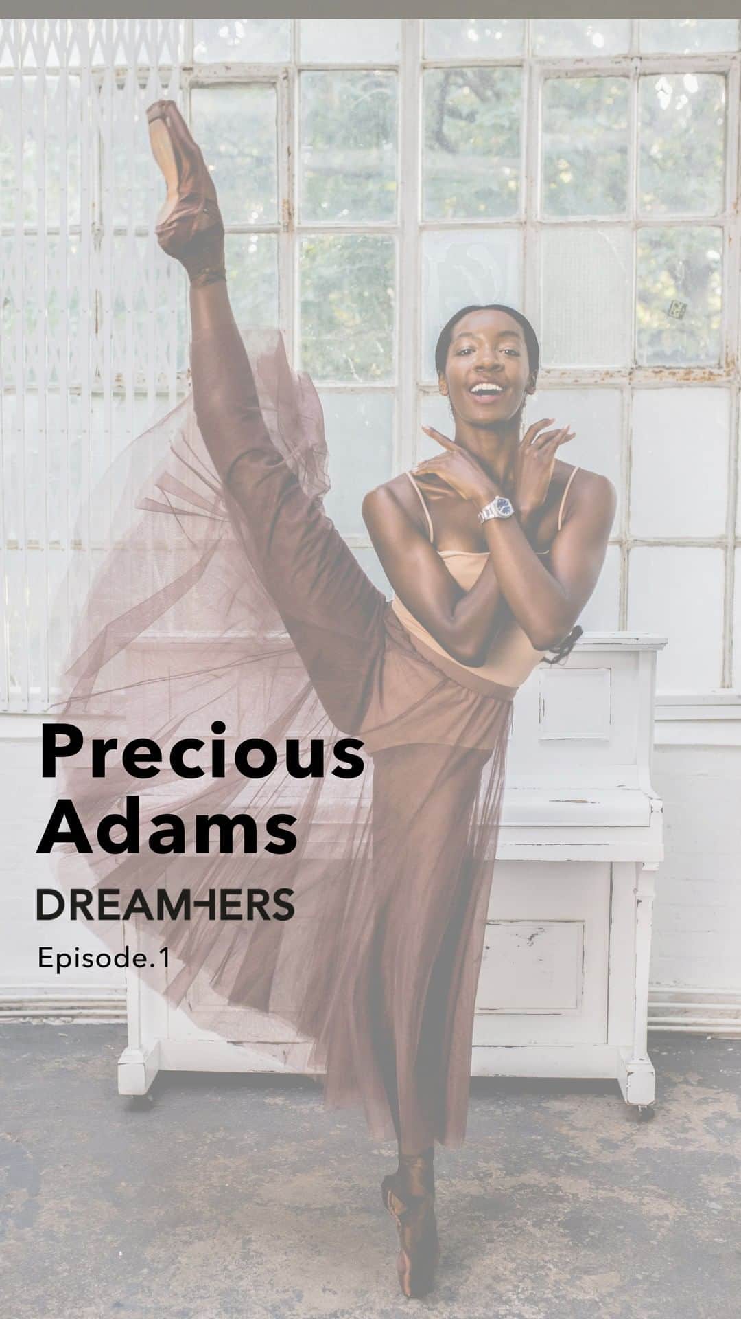 ゼニスのインスタグラム：「@preciousagram , Junior soloist at the English National Ballet, dreamt of dancing on the grandest stages as far back as she can remember. Her unwavering  passion and arduous training led her to become one of the brightest young stars in the world of ballet. This is her story.」