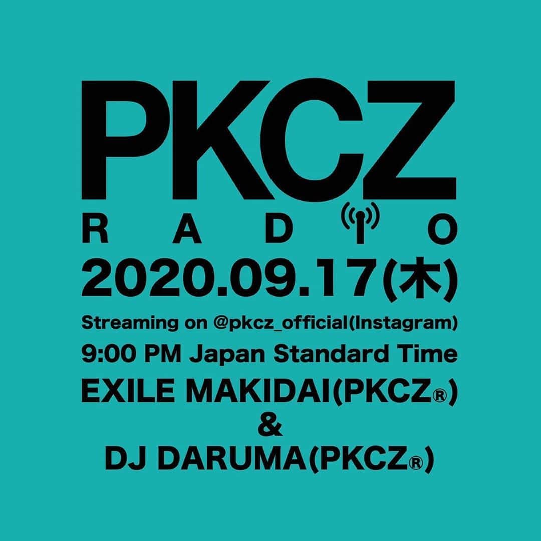 DJ DARUMAのインスタグラム：「今週もやっちゃうよ！😘 ストーリーズから質問募集中👉🏻 @pkcz_official」