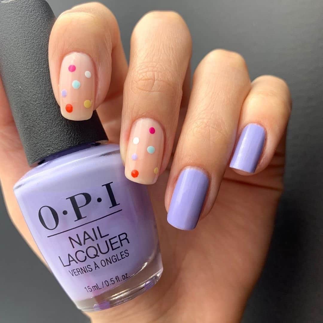 OPIさんのインスタグラム写真 - (OPIInstagram)「#OPIObsessed with this #dotticure by  @onceuponanailpolish 🥳 Shade: #YoureSuchaBudapest   #nails #opi #opiobsessed #purple #purplenails #opinailart #nailsofinstagram #nails💅」9月17日 0時00分 - opi
