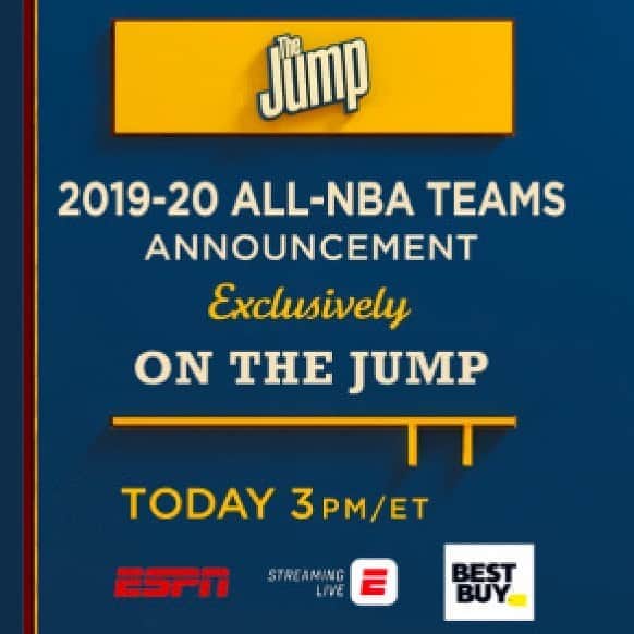 レイチェル・ニコルズさんのインスタグラム写真 - (レイチェル・ニコルズInstagram)「This afternoon...The Jump is announcing the All-NBA Teams...come hang out! 📺: 3p ET/noon PT on ESPN」9月17日 0時18分 - rachel_nichols
