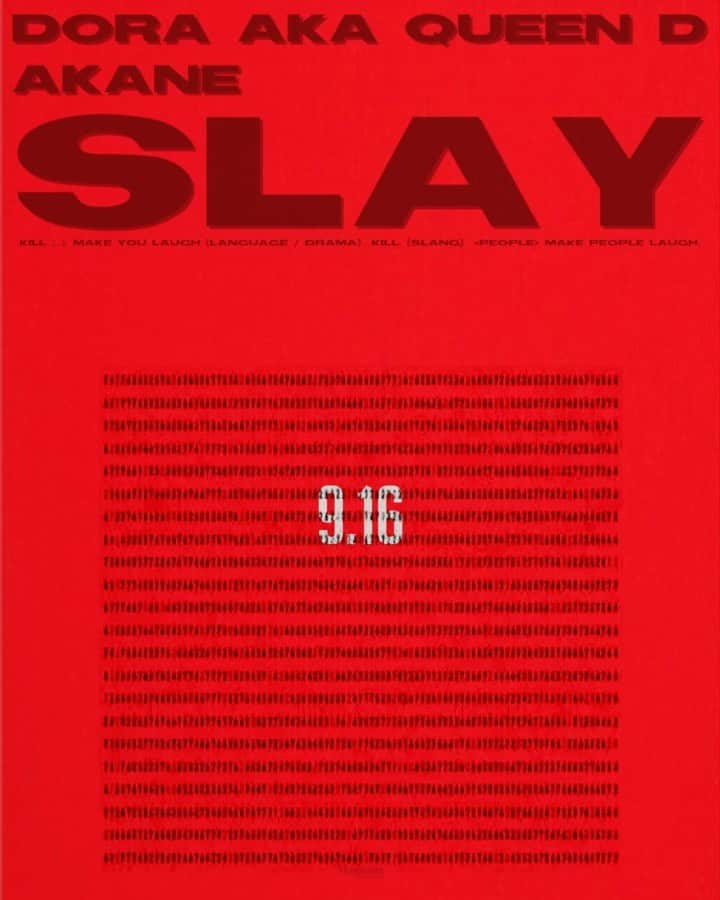 のインスタグラム：「🧧✌︎ ﻿ #Repost @magnumrecordsofficial﻿ ・・・﻿ OUT🔥🔥﻿ ﻿ 9/16(wed) ﻿ <SLAY>﻿ Akane, Dora aka Queen D﻿ ﻿ 引き続き9/23まで 毎日20:00﻿ @akaneamg  @queeeeen_d  @magnumrecordsofficial  ﻿ のストーリーズもチェック📲﻿ ﻿ #A5STEP﻿ #SlayTwerk﻿ #SLAY0916﻿ #12BadBitchesInJpn」