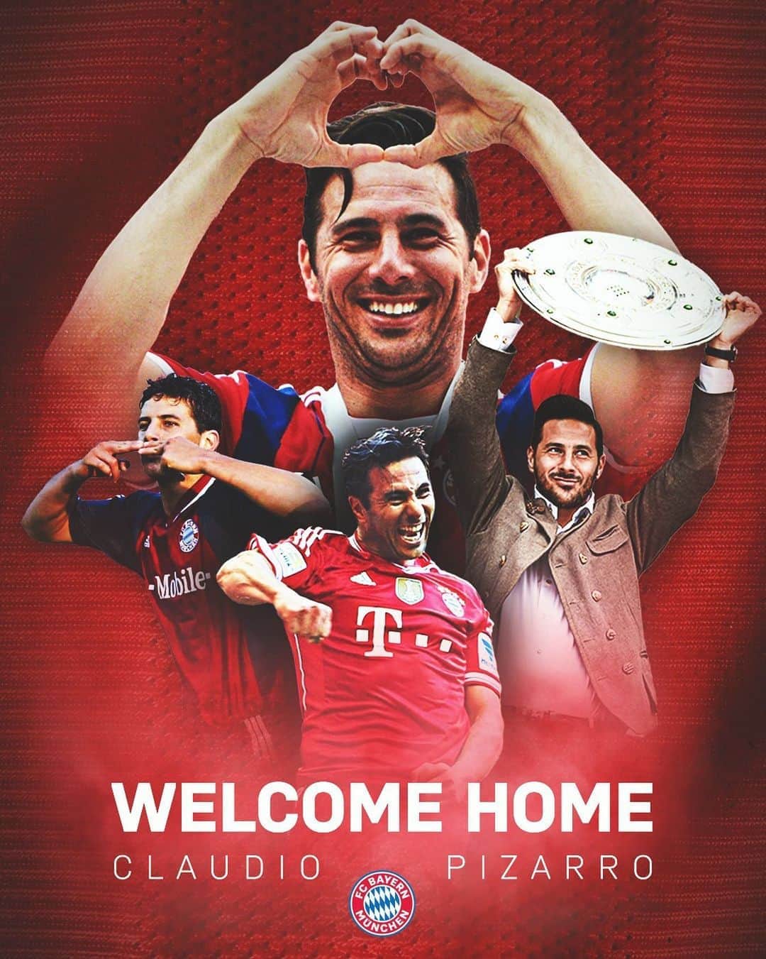 バイエルン・ミュンヘンさんのインスタグラム写真 - (バイエルン・ミュンヘンInstagram)「Welcome home, legend. ♥️ @claupiza14 is officially an #FCBayern ambassador. 🙌 #MiaSanMia」9月16日 16時27分 - fcbayern