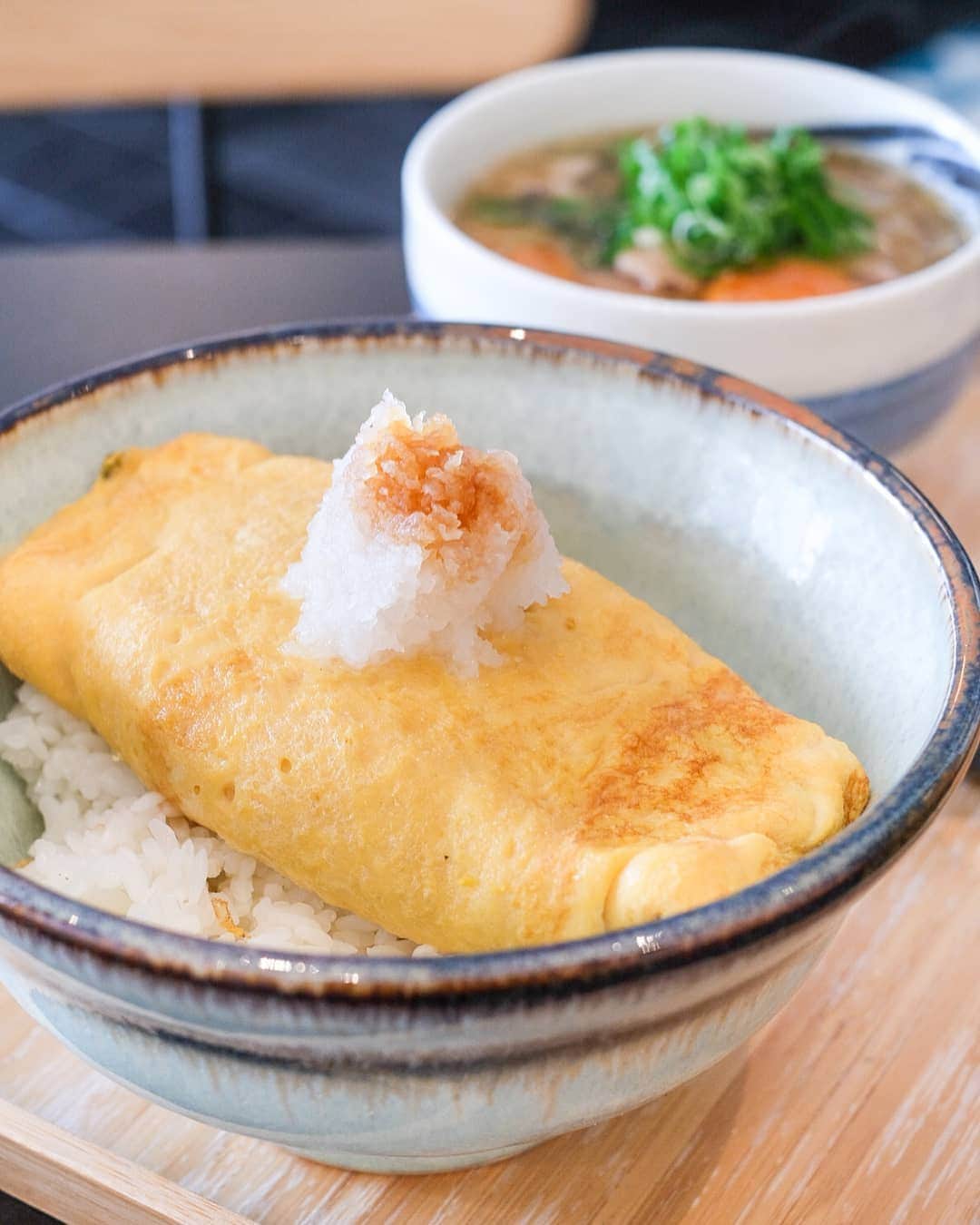 Erinaさんのインスタグラム写真 - (ErinaInstagram)「. Delicious Japanese breakfast 😍👌. . Cod roe Omlet + Tonjiru soup」9月16日 16時46分 - eliseaki