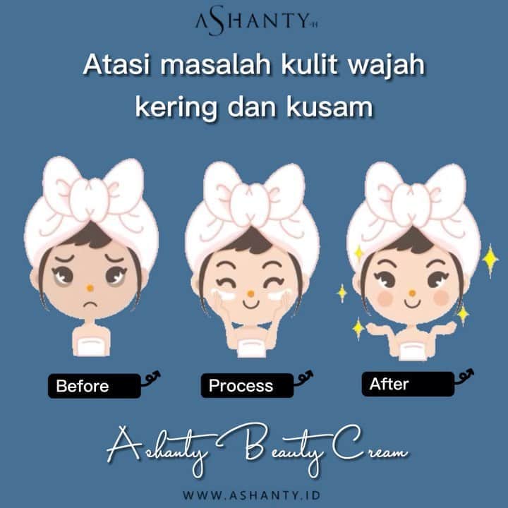 ASHANTY BEAUTY CREAM OFFICIALのインスタグラム：「Tidak perlu paniiiik dan khawatir jika memiliki kulit wajah yang kering dan kusam. Atasi masalah kulit wajahmu menggunakan Ashanty Beauty Cream Whitening Series, membantu mencerahkan wajah, melembutkan, melembabkan, mengilangkan noda hitam dan mengecilkan pori - pori wajah.  _________________________________ Informasi dan pemesanan : WA: 085781140354 WA: 081287388885 WA: 087778489900 WA: 081293823950 FAST RESPONS CLICK LINK yang ada di Bio IG @ashantyid 🌸✨ _________________________________ #ashantybeautycosmetics #beauty #cosmetics #brandlocal #kosmetikhalal #makeup #kosmetikartis #ashanty #thehermansyah #beautyvlogger #jualkosmetikmurah #kosmetikmahal #kosmetikbagus #ashantyid #keluargaasix #ashantyhermansyah #mua」