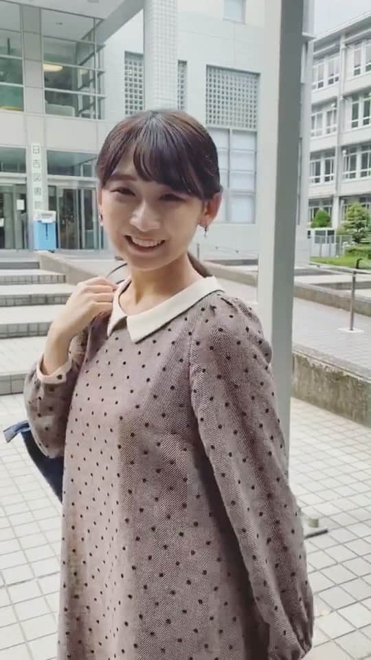 作田光のインスタグラム：「こんばんは🌙 今日も1日お疲れ様です☺️﻿ ﻿ 今日の投稿はリールです💫﻿ 午前中に慶應の日吉キャンパスで撮りました🌷﻿ 写真も撮影したので後日アップします🌟﻿ お楽しみに✨﻿ ﻿ あと投票締め切りまで【7日】です😌﻿ 今日も投票よろしくお願いします🌸﻿ ﻿ #ミス慶應 #ミス慶應理工 #ミスコン #慶應 #矢上祭 #光ぽち #日吉キャンパス #日吉 #リール #YOASOBI」